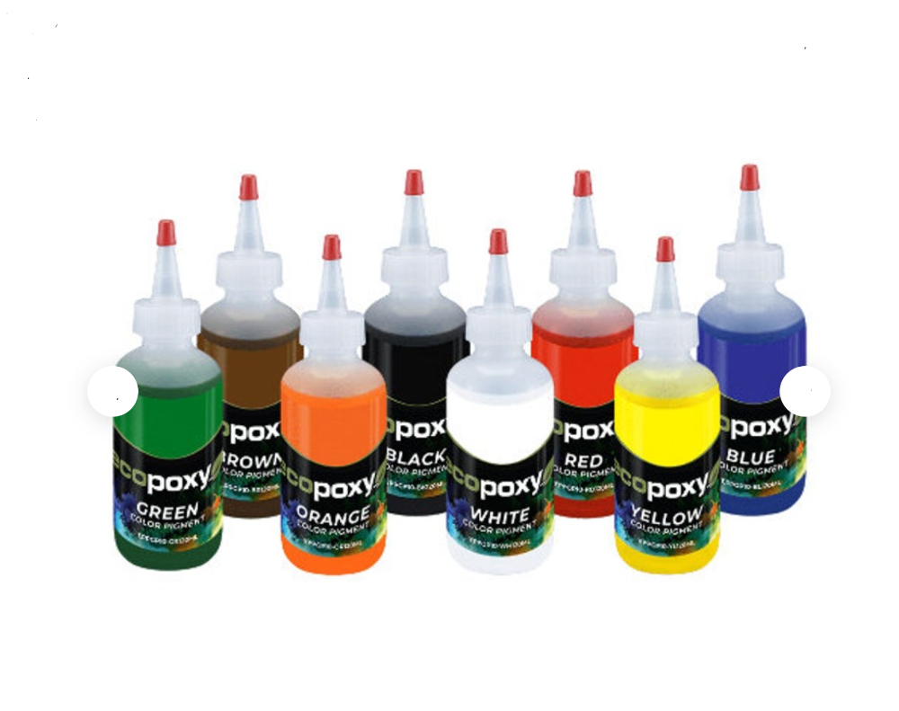 Epoxy Resin Pigment - 10 Color Liquid Epoxy Resin Color Concentrate - 2oz.  each